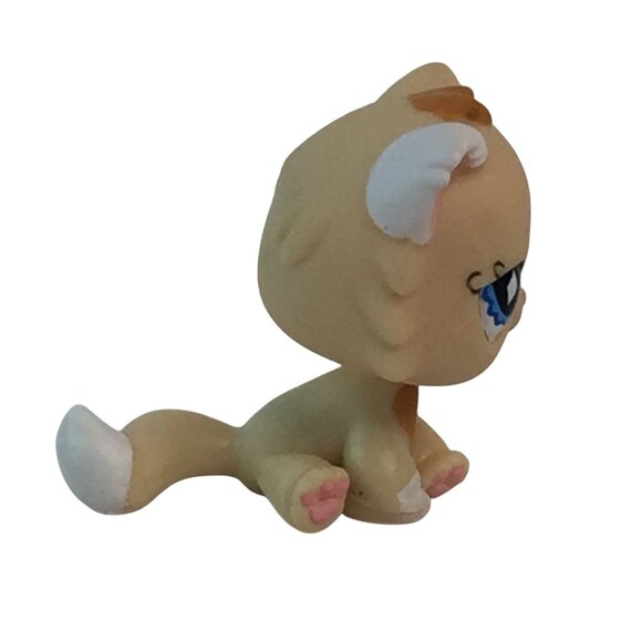 Littlest Pet Shop LPS #521 Persian Kitty Cat Blue Diamond Eyes Toy - Picture 2 of 7